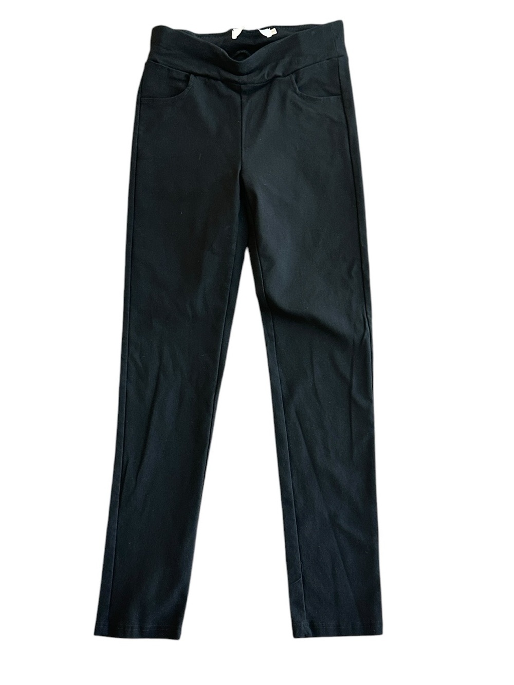 Jean-Pierre Klifa Paris Black Stretch Leggings Pants Slim Pull On